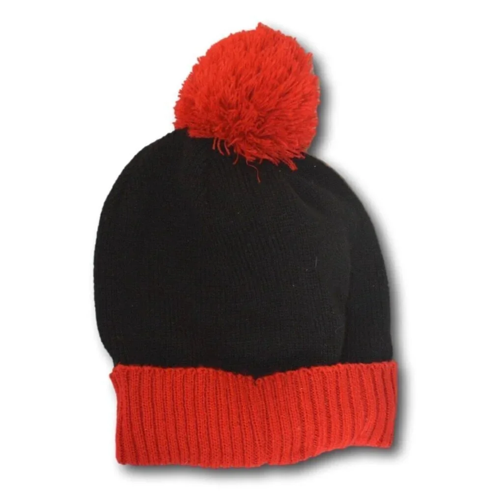 Oxford Circus London Red & Black Unisex Beanie